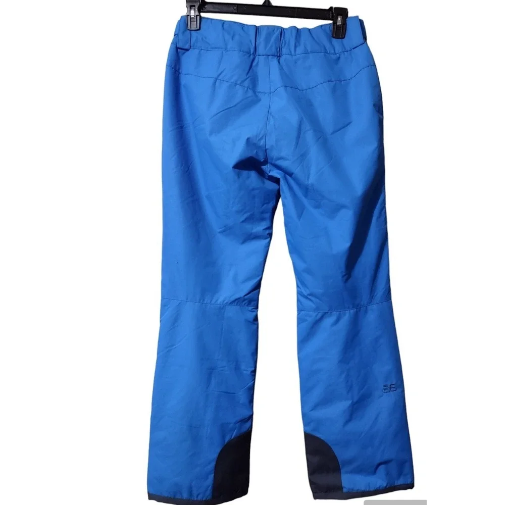 Arctix Insulated‎ Snow Pant Women's Size Large Blue Zip Pockets Zip Snap Closure